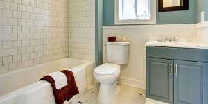 How do you renovate an old bathroom on a budget?