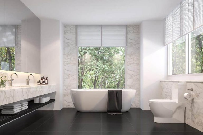 Should bathroom floors be light or dark?